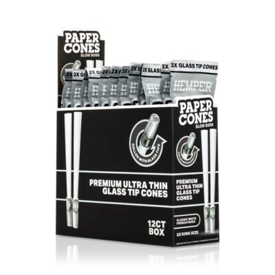 HEMPER King Size Cones mit Glasfilter – Classic White