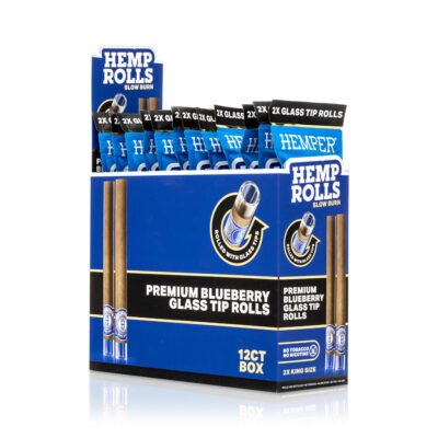 HEMPER King Size Hanf-Rolls mit Glasfilter – Blueberry