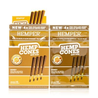 HEMPER Mini-Size Hanf-Cones mit Kartonfilter – Honey