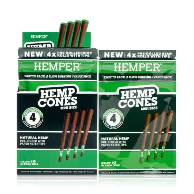 HEMPER Mini-Size Hanf-Cones mit Kartonfilter – Natural