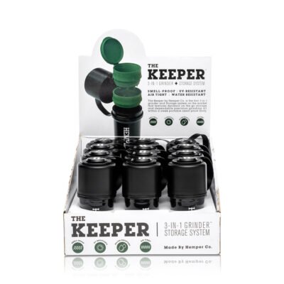HEMPER The Keeper 3-in-1 Grinder mit Vorratsbehälter – Thekendisplay