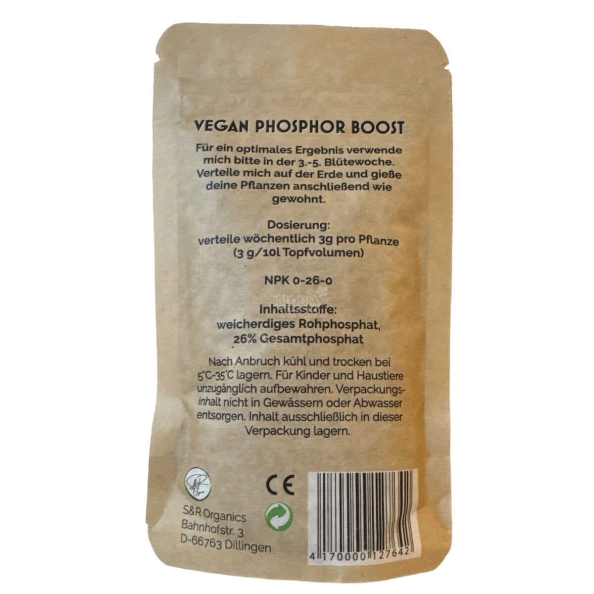 S&R Organics GreenPower VeganPhosphorBoost 500g – Bild 2