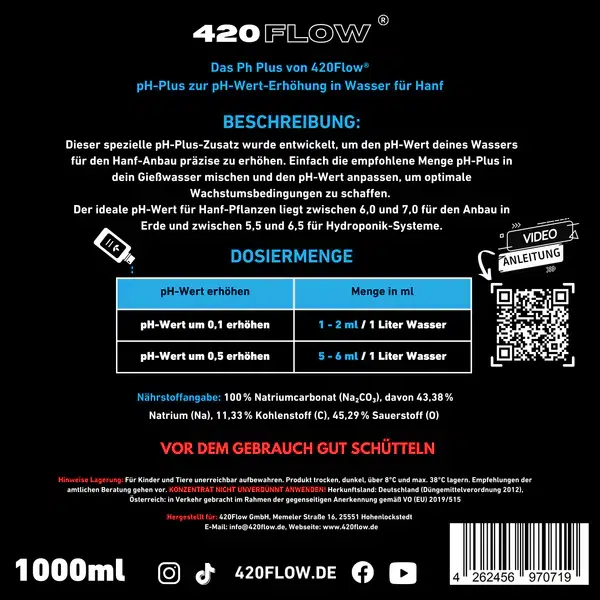 420flow Das pH Minus & pH Plus Konzentrat Set – Bild 8