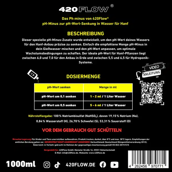 420flow Das pH Minus & pH Plus Konzentrat Set – Bild 9