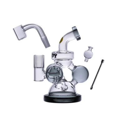 Goody Glass Atom Mini Dab-Rig Set (4-teilig) – Anthrazit