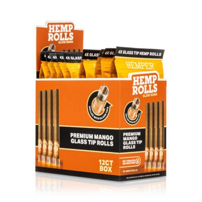 HEMPER Mini-Size Hanf-Rolls mit Glasfilter – Mango