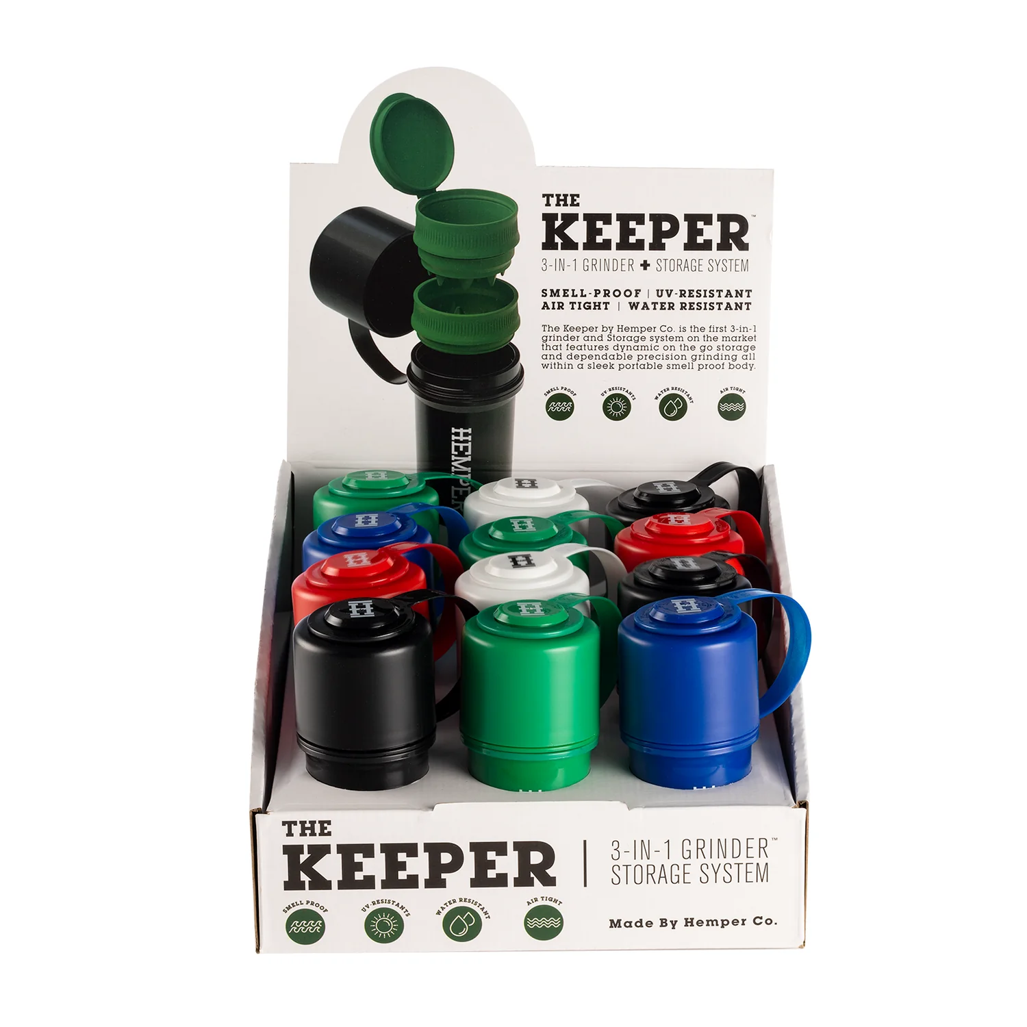 HEMPER The Keeper 3-in-1 Grinder mit Vorratsbehälter – Thekendisplay – Bild 3