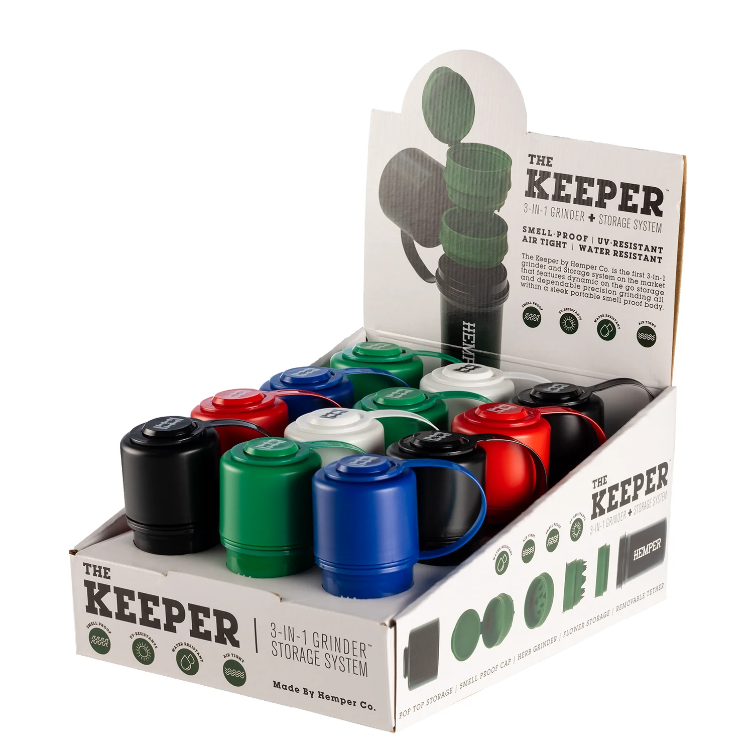 HEMPER The Keeper 3-in-1 Grinder mit Vorratsbehälter – Thekendisplay – Bild 4