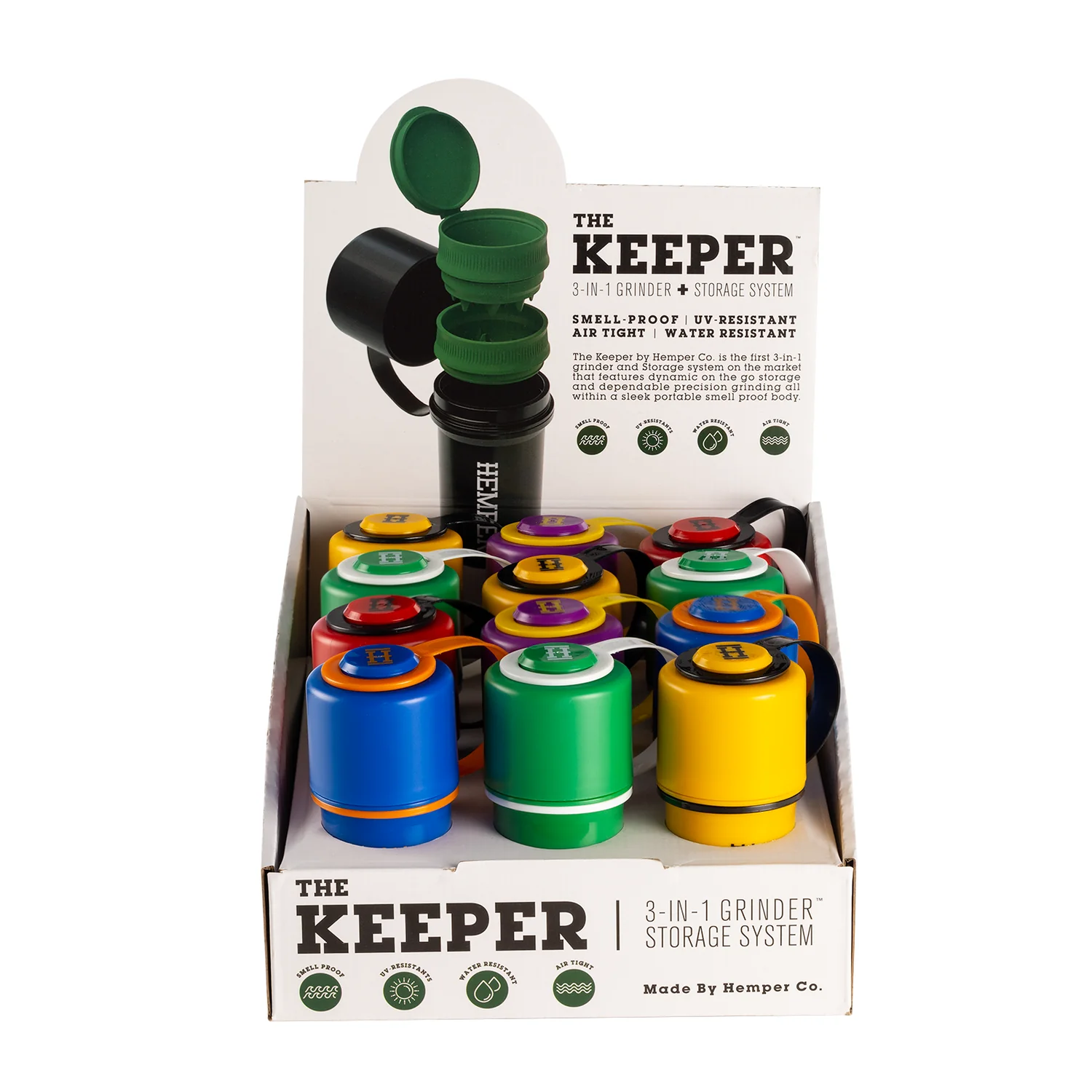 HEMPER The Keeper 3-in-1 Grinder mit Vorratsbehälter – Thekendisplay – Bild 5