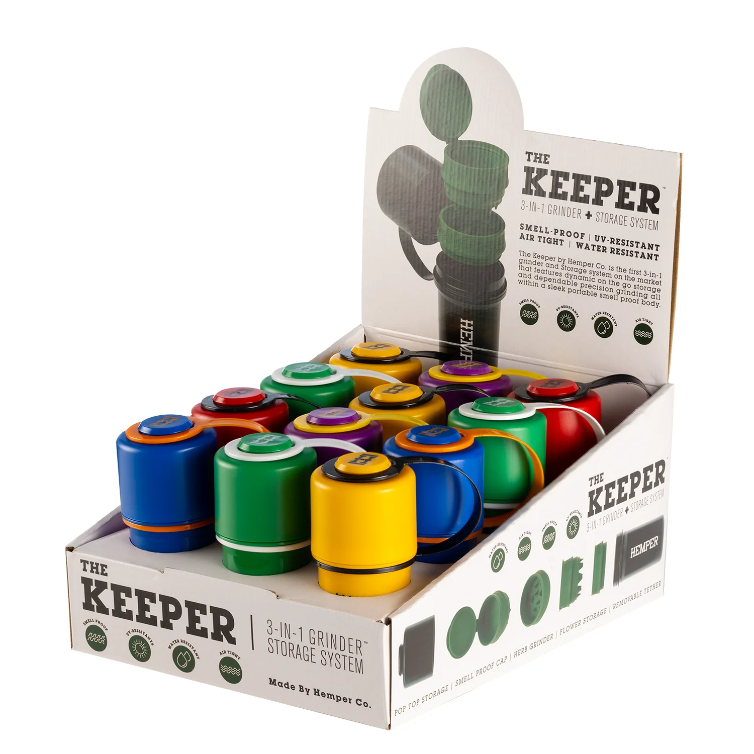 HEMPER The Keeper 3-in-1 Grinder mit Vorratsbehälter – Thekendisplay – Bild 6