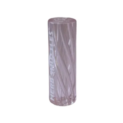 Herb Shuttles Glas-Tip Spiral 10mm Pink