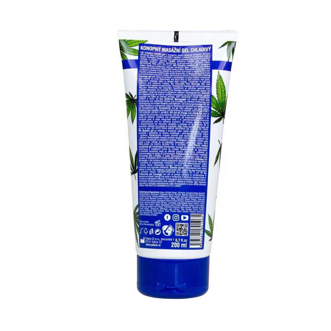 Palacio Cannacool kühlendes Massagegel - 200ml Tube – Bild 4