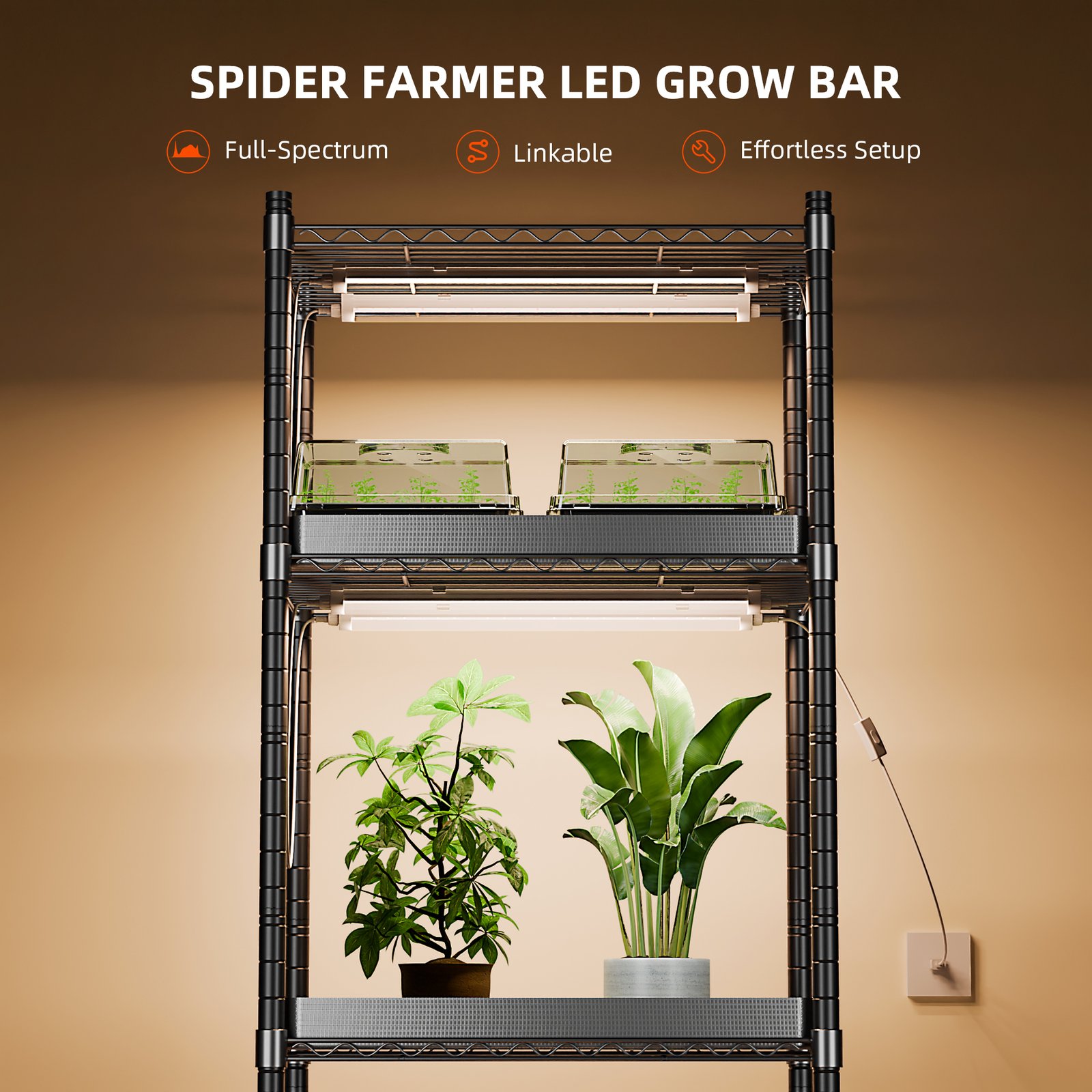 Spider Farmer GlowBar Vollspektrum LED 72W Gesamtleistung - 4er Set (nicht dimmbar) – Bild 6