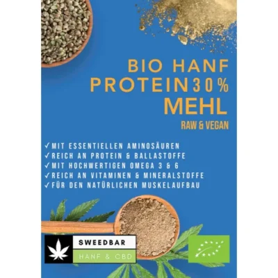 Sweedbar Bio Hanf Protein Mehl 30%